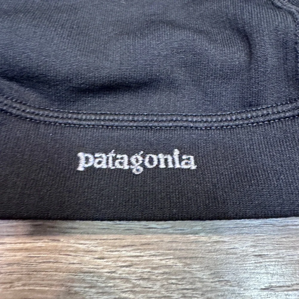 Patagonia Polartec Fleece Beanie Black Winter Hat Mens Skullcap USA Made